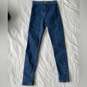 Topshop Blue Skinny Jeans